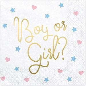 Gender Reveal Servetten