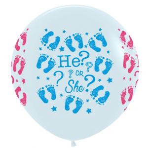 Gender Reveal ballonnen he or she